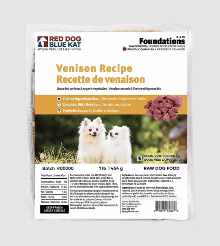 RDBK RDBK - Foundations Venison - 1lb (4 x 0.25lb)