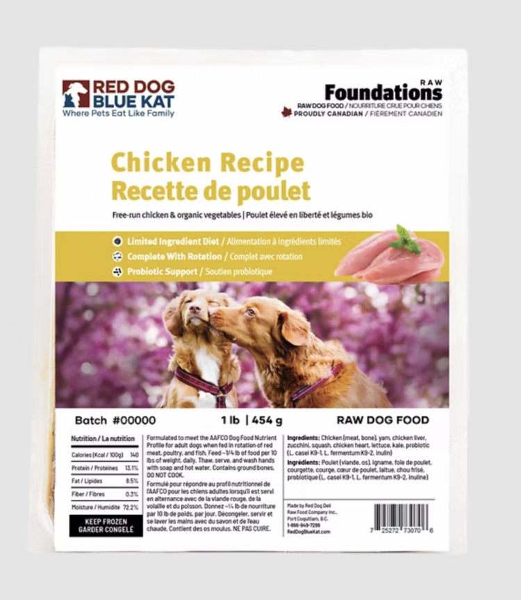 RDBK RDBK - Foundations Chicken - 1lb (4 x 0.25lb)