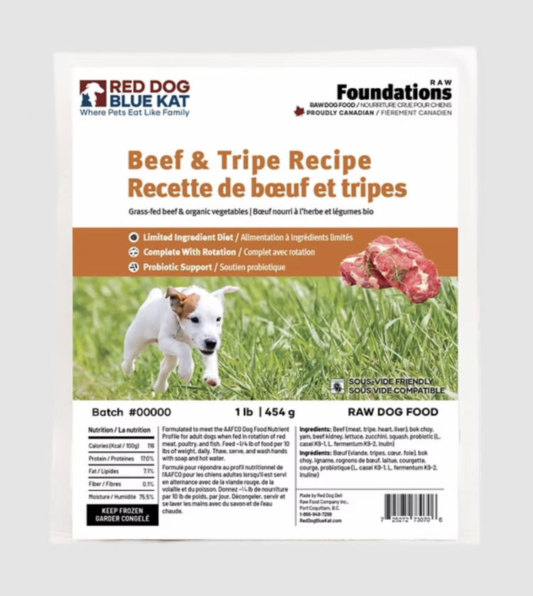 RDBK RDBK - Foundations Beef & Tripe - 1lb  (4 x 0.25lb)