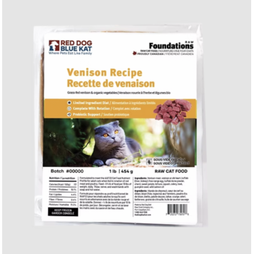 RDBK RDBK - CAT - Foundations Venison - 1lb (4 x 0.25lb)