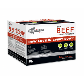 Iron Will Raw Iron Will - Basic - Beef - 6lbs