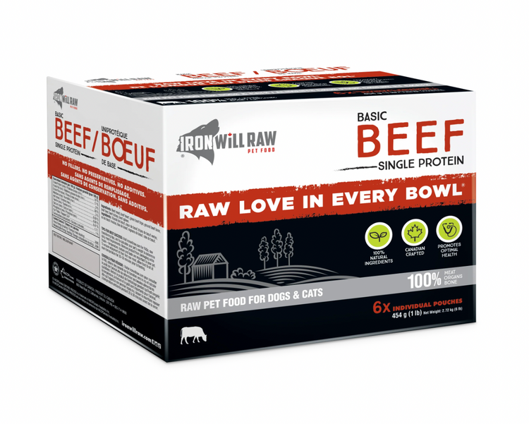 Iron Will Raw Iron Will - Basic - Beef - 6lbs