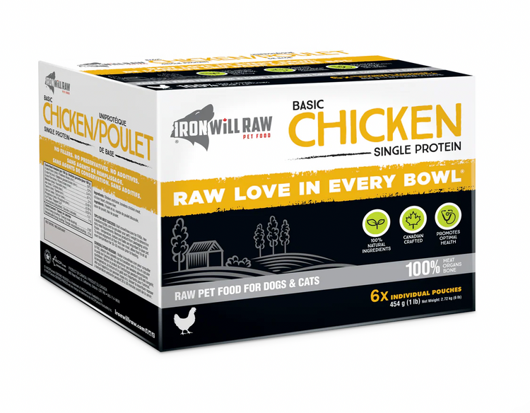 Iron Will Raw Iron Will - Basic - Chicken - 6lbs
