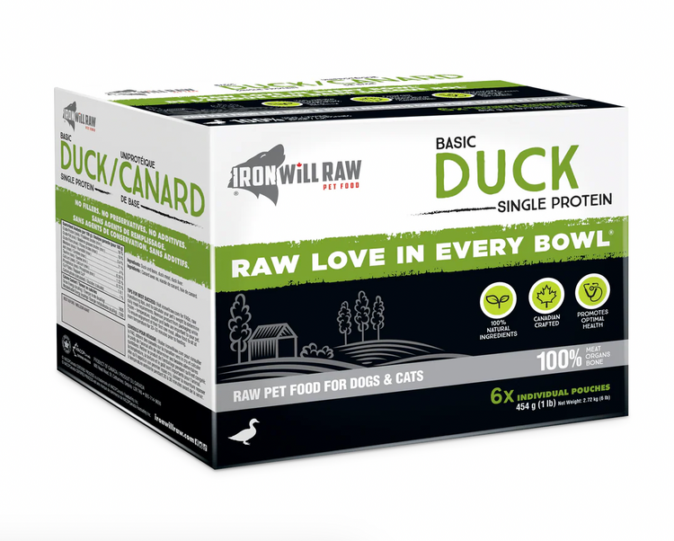Iron Will Raw Iron Will - Basic - Duck - 6lbs