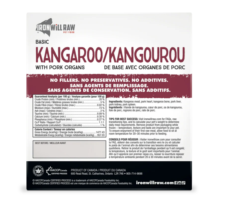 Iron Will Raw Iron Will - Basic - Kangaroo - 6lbs