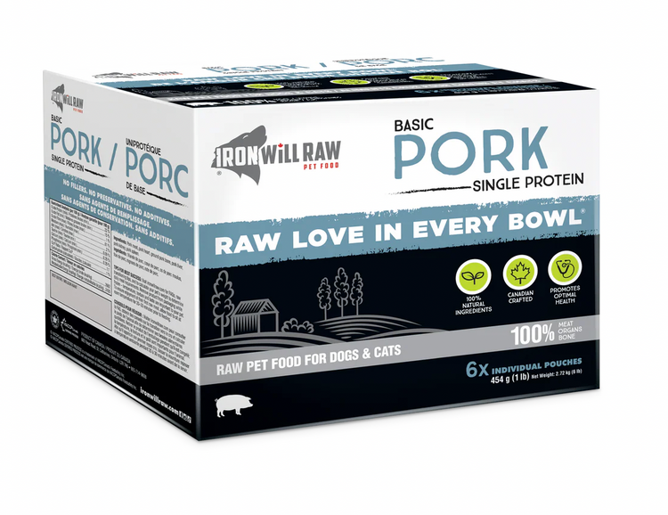 Iron Will Raw Iron Will - Basic - Pork - 6lbs