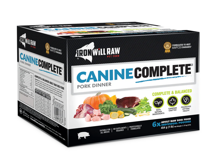 Iron Will Raw Iron Will Raw - Canine Complete - Pork Dinner - 6lbs