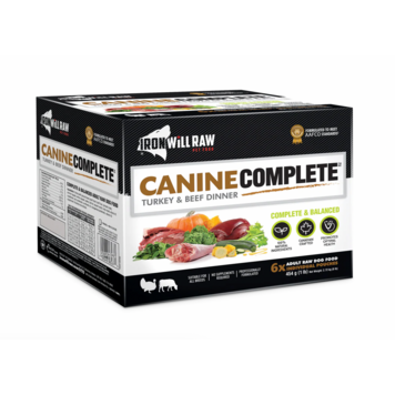 Iron Will Raw Iron Will Raw - Canine Complete - Turkey & Beef - 6lbs