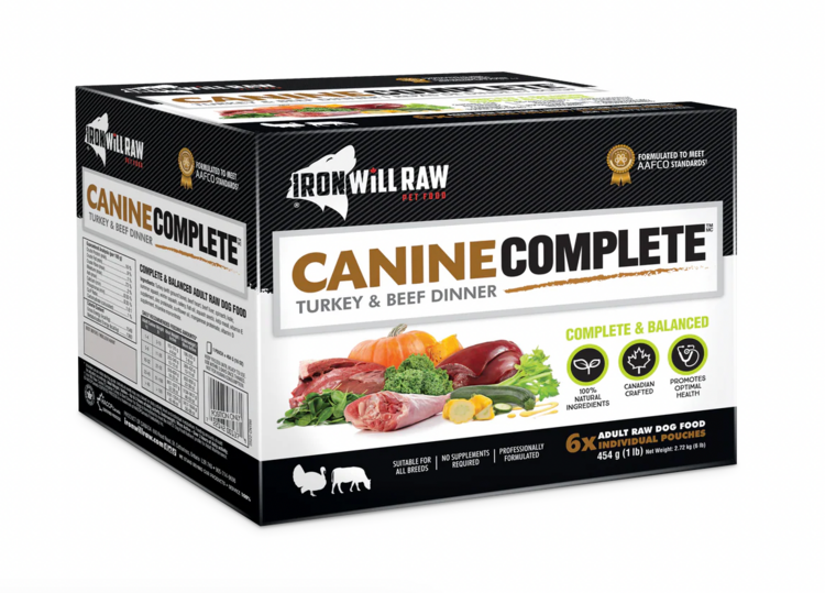 Iron Will Raw Iron Will Raw - Canine Complete - Turkey & Beef - 6lbs