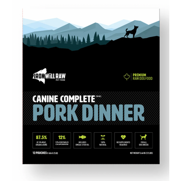 Iron Will Raw Iron Will Raw - Canine Complete - Pork Dinner - 12lbs