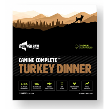 Iron Will Raw Iron Will Raw - Canine Complete - Turkey & Beef - 12lbs