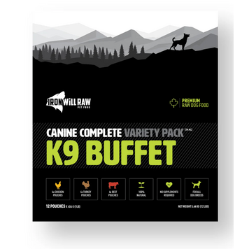 Iron Will Raw Iron Will Raw - Canine Complete - K9 Buffet Variety Pack - 12lbs