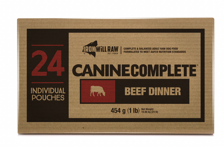 Iron Will Raw Iron Will Raw - Canine Complete - Beef Dinner - 24lbs