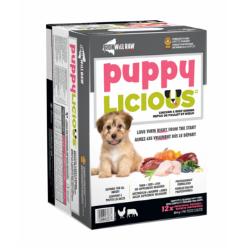 Iron Will Raw Iron Will Raw - Puppylicious - Chicken & Beef - 12lbs