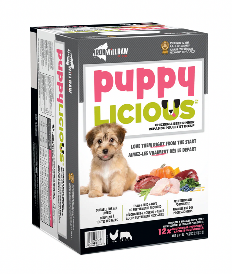 Iron Will Raw Iron Will Raw - Puppylicious - Chicken & Beef - 12lbs