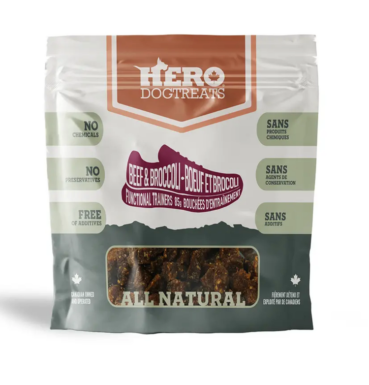 Hero Dog Treats Hero - Functional Trainers - Beef & Broccoli - 85g