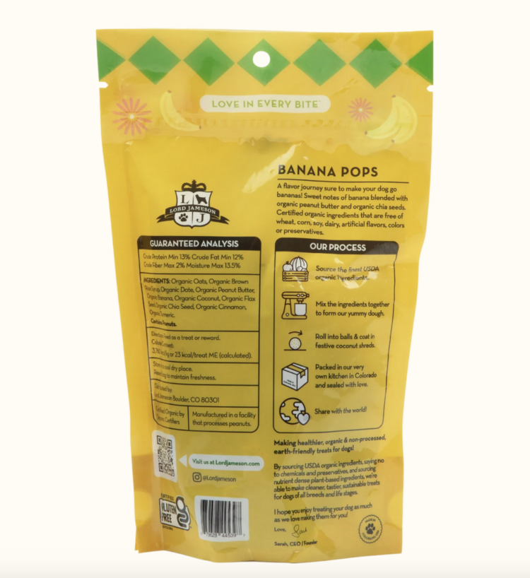 Lord Jameson Lord Jameson - Banana Pops - 6oz