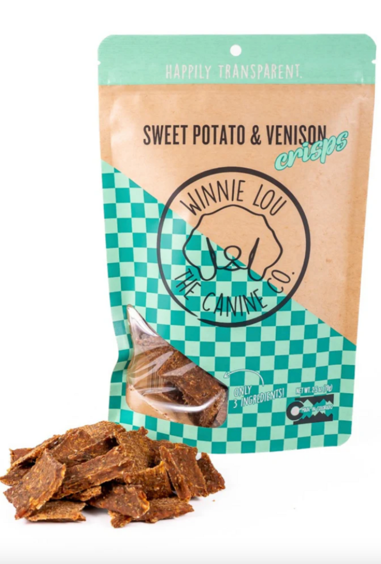Winnie Lou Winnie Lou - Sweet Potato & Venison Crisps - 2.5oz
