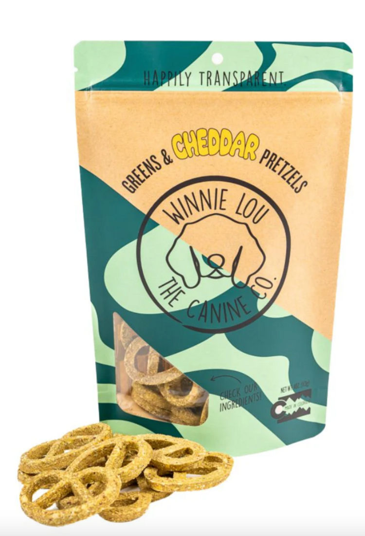 Winnie Lou Winnie Lou - Greens & Cheddar Pretzels - 4oz