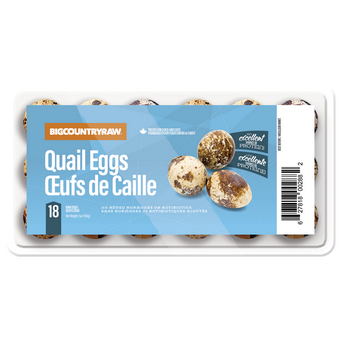 Big Country Raw BCR - Frozen Quail Eggs - 18pk