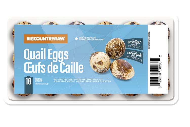Big Country Raw BCR - Frozen Quail Eggs - 18pk