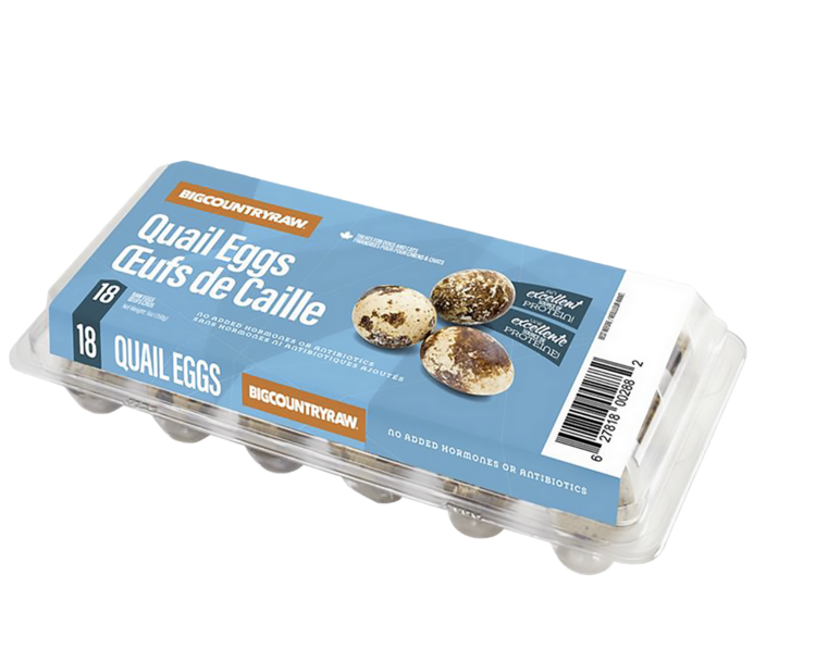 Big Country Raw BCR - Frozen Quail Eggs - 18pk