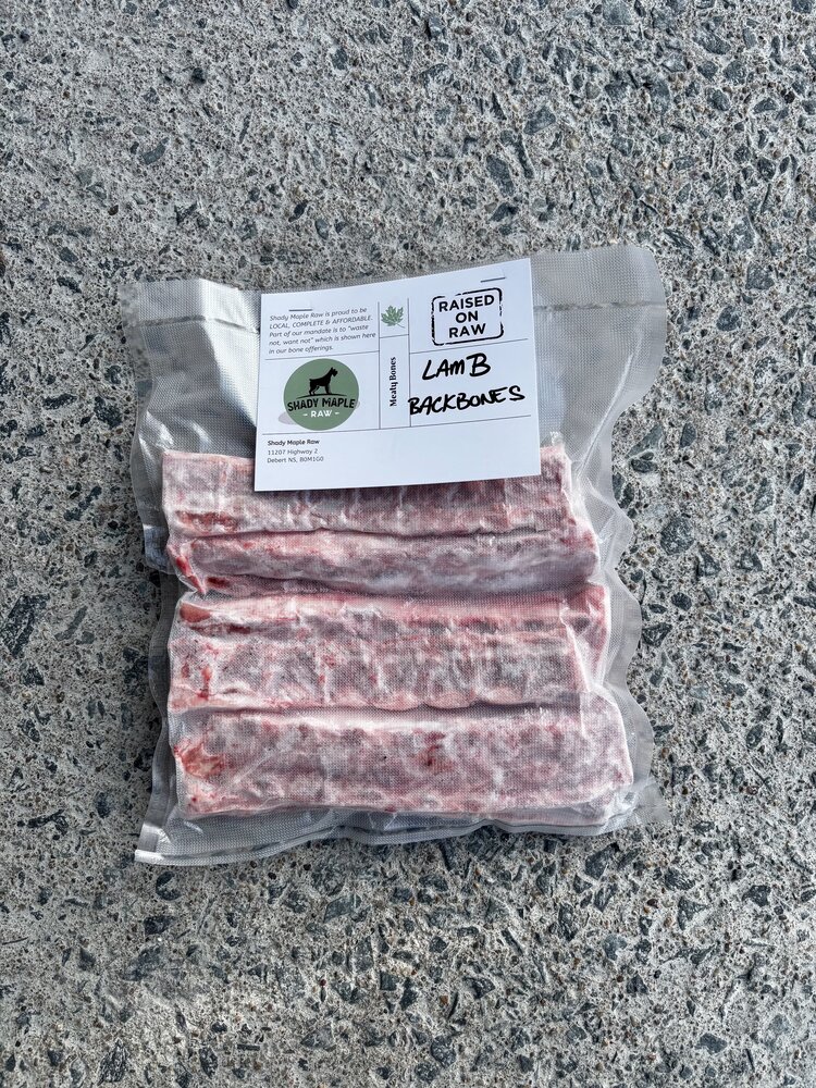 Shady Maple Raw Shady Maple - Lamb Backbones - 6pk