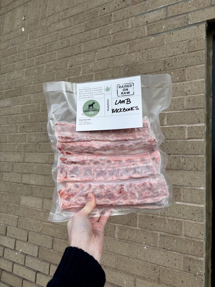 Shady Maple Raw Shady Maple - Lamb Backbones - 6pk