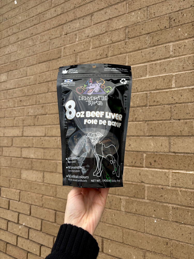 Crazy Dog Dehydrated Treats Crazy Dog - Beef Liver - 8oz