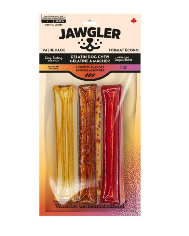 jawgler Jawgler - Gelatin Chew - Assorted - Large - 3pk