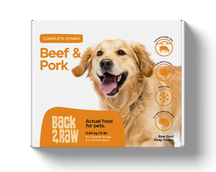 Back2Raw Back2Raw - Complete - Beef & Pork Combo - 12lbs