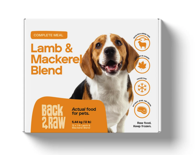 Back2Raw Back2Raw - Complete - Lamb & Mackerel Blend - 12lbs
