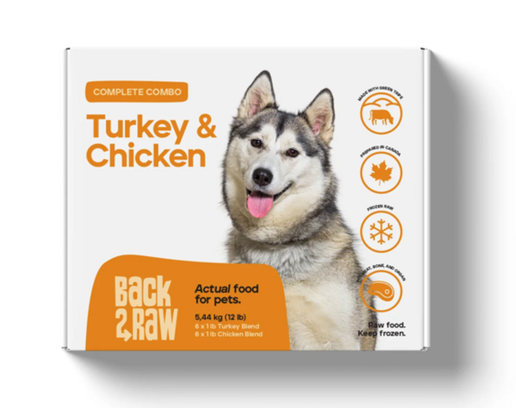 Back2Raw Back2Raw - Complete - Turkey Blend & Chicken Blend - 12lbs