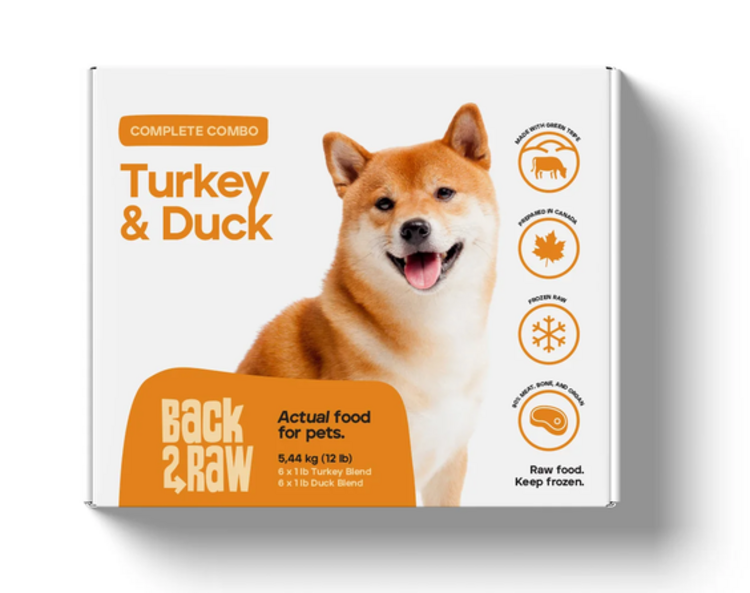 Back2Raw Back2Raw - Complete - Turkey Blend & Duck Blend - 12lbs