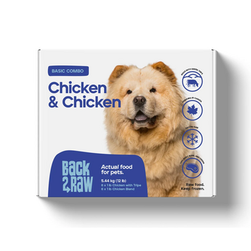 Back2Raw Back2Raw - Basic - Chicken & Chicken Blend Combo - 12lbs