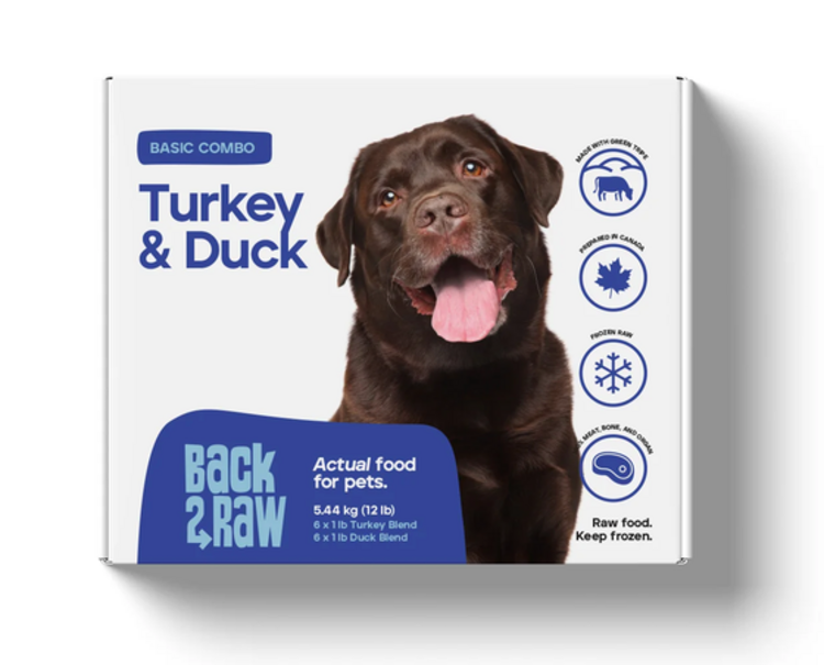 Back2Raw Back2Raw - Basic - Turkey & Duck Combo - 12lbs