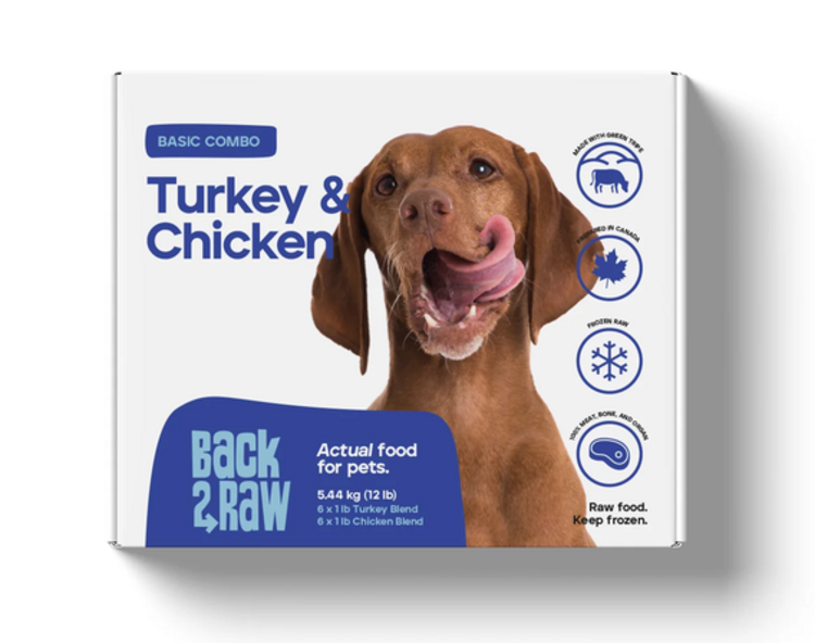 Back2Raw Back2Raw - Basic - Turkey & Chicken Combo - 12lbs