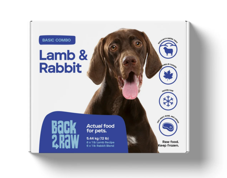 Back2Raw Back2Raw - Basic - Lamb & Rabbit Combo - 12lbs
