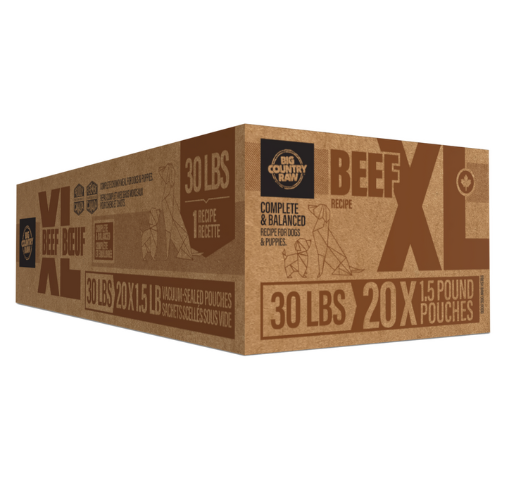 Big Country Raw BCR - XL - 30lbs - Beef