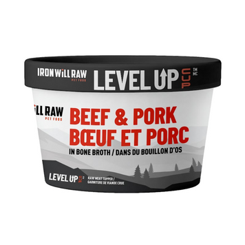 Iron Will Raw Iron Will Raw - Level Up Cups - Beef & Pork - 4oz