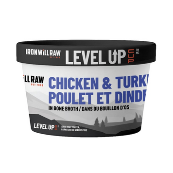 Iron Will Raw Iron Will Raw - Level Up Cups - Chicken & Turkey - 4oz