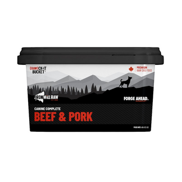 Iron Will Raw Iron Will Raw - (Raw)ck-It Bucket - Beef & Pork - 3lbs