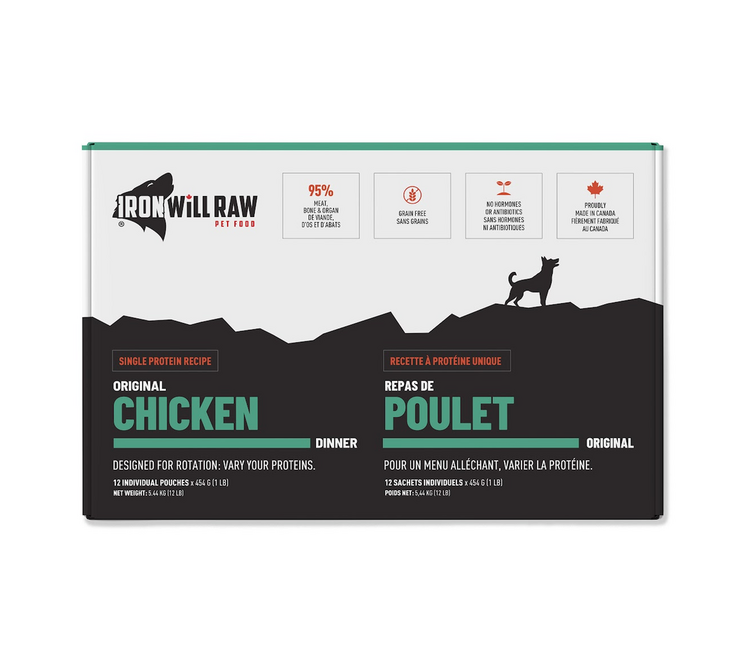 Iron Will Raw Iron Will Raw - Original Chicken - 12lbs