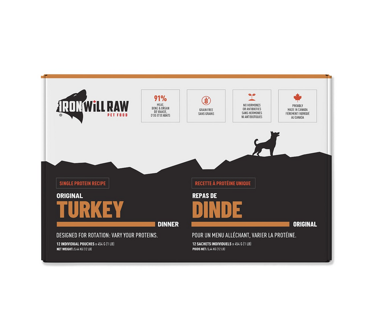 Iron Will Raw Iron Will Raw - Original Turkey - 12lbs