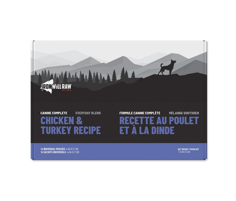 Iron Will Raw Iron Will Raw - Complete Everyday Blend - Chicken & Turkey - 16lbs