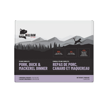 Iron Will Raw Iron Will Raw - Feline Complete - Pork, Duck, & Mackerel - 3lbs