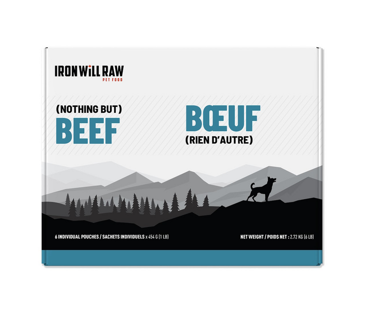 Iron Will Raw Iron Will - Nothing But Beef - 6lbs