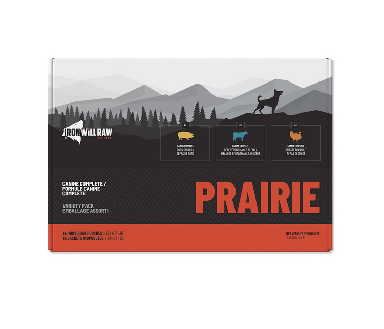 Iron Will Raw Iron Will Raw - Canine Complete - Prairie - 16lbs