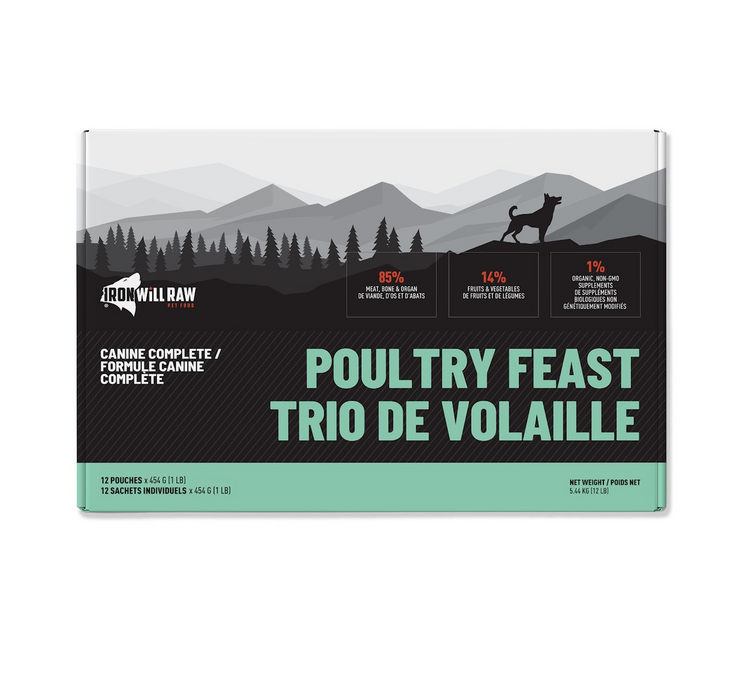 Iron Will Raw Iron Will Raw - Poultry Feast - 12lbs