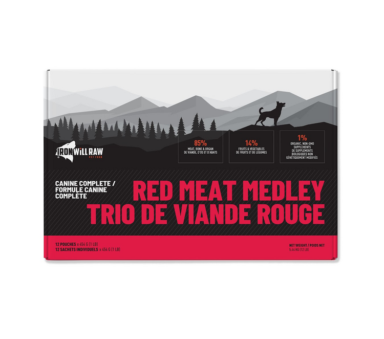 Iron Will Raw Iron Will Raw - Red Meat Medley - 12lbs
